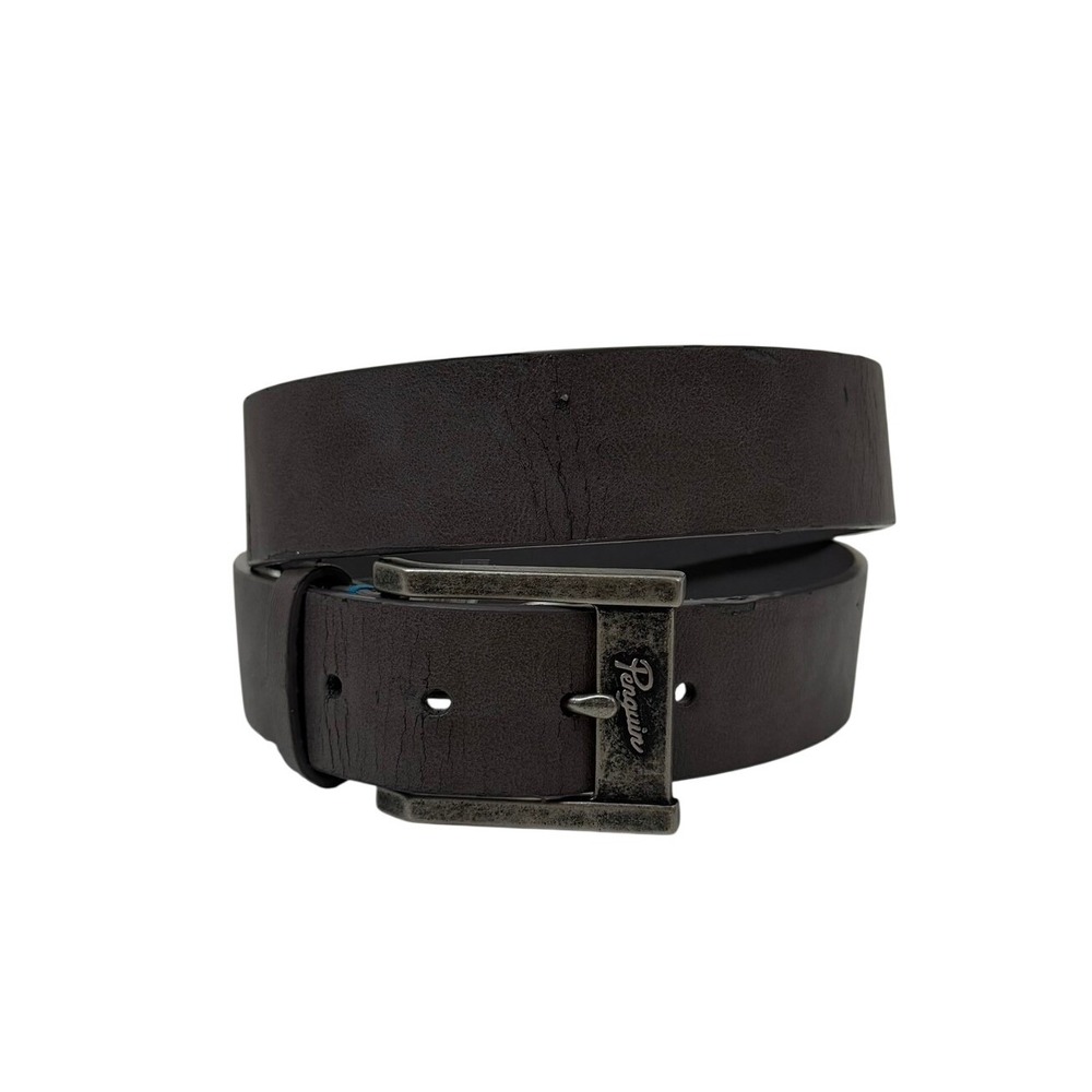 Original Penguin Mens Gray Faux Leather Lined Logo Buckle Belt Size 36‎ RN77077